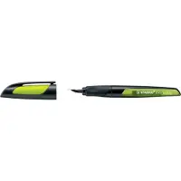 Stabilo Vulpen Stabilo Easy Buddy - zwart/lime L nib - Schrijfpen Stabilo