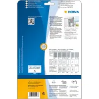 Herma Typeplaatje-etiketten , A4, 210 x 297 mm, zelfklevend en weerbestendig, zilver, 10 stuks