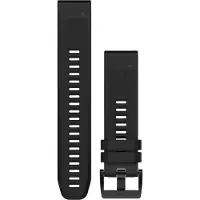 Garmin Leren Bandje Zwart 22mm
