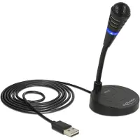 DeLOCK Zwanenhals USB-microfoon 65868 Zendmethode:Kabelgebonden
