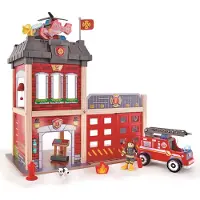 Hape City Fire Station Veelkleurig Kinderen