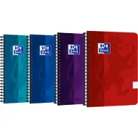 Oxford School Touch spiraalblok, ft A5, 140 bladzijden, gelijnd, blauw