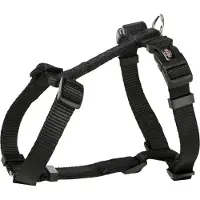 Trixie hondentuig premium h-tuig zwart 52-75x2 cm