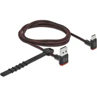 DeLOCK EASY-USB 2.0 Cable Type-A male to USB Type-C male angled up / down 1 m black