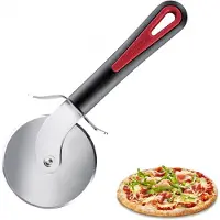 Westmark Gallant pizzames uit rvs en kunststof zwart en rood 20.5x8.1x2cm