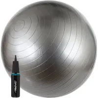 Avento Fitness/Gymbal + Pomp - Ø 65cm - Zilver