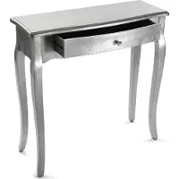 Versa Zijtafel met lades Silver Cagliari Hout MDF/Sparrenhout (30 x 80 x 80 cm)
