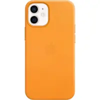 Apple iPhone 12 mini Back Cover met MagSafe Leer California Poppy