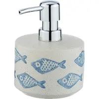 Wenko Zeepdispenser Aquamarin 10 X 13,2 Cm Keramiek Beige