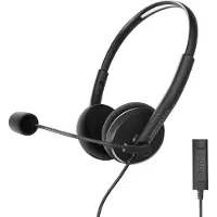 Energy Sistem Office 2+, Kabel, Kantoor / callcenter, 20 - 20000 Hz, 75 g, Hoofdtelefoon met microfoon, Zwart
