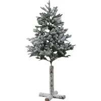 Boltze Kunstkerstboom op houten stam 180cm besneeuwd