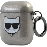 Karl Lagerfeld Zaak (Hoofdtelefoon hoes), Hoofdtelefoon Tassen + Beschermende Covers, Zwart