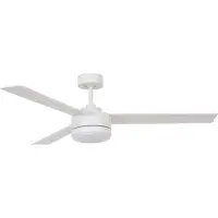 Beacon Witte ventilator met lamp Lagoon Ø 132cm IP55