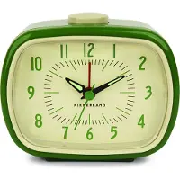Kikkerland Retro Alarm Clock + Green