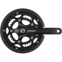 Shimano FC-RS200 Zwengel 50 x 34 8-speed zwart Pedaalarmlengte 175 mm