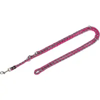 Trixie hondenriem cavo verstelbaar fuchsia/grijs 200x1,2 cm