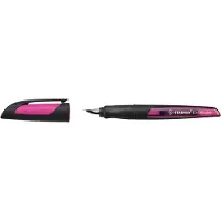 Stabilo Ergonomische schoolpen STABILO EASYbuddy, penpunt A, zwart/magenta