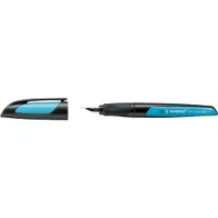Stabilo Ergonomische schoolpen STABILO EASYbuddy, penpunt L, zwart/lichtblauw