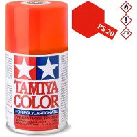 Tamiya Lexanfarbspray PS-20 leucht-rot