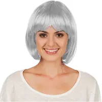 Dressforfun - Bob grijs - verkleedkleding kostuum halloween verkleden feestkleding carnavalskleding carnaval feestkledij partykleding - 303644