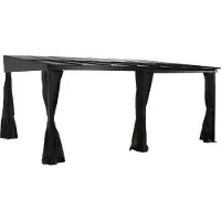 Sojag terrasoverkapping St. Barthelemy, 12x16, antraciet, 362 x 483 x 240 cm (L x B x H), aluminium