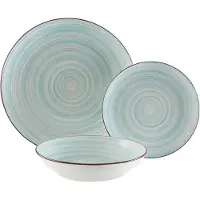 Versa 2x Versa Artesia Aqua, Bord, Veelkleurig