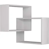 CALICOSY Hoekwandrek met 2 planken h68 cm ring