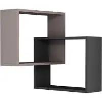 CALICOSY Hoekwandrek met 2 planken h68 cm ring