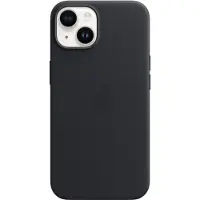 Apple iPhone 14 Back Cover met MagSafe Leer Middernacht