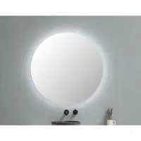 Proline Round Spiegel Rond - Met Indirecte LED Verlichting Rondom- 120x120cm - Glas - Rond - Spiegels, Badkamerspiegels - 8718835152857