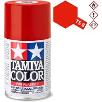 Tamiya Hobbyverf Acrylverf - TS-8 Italian Red - Gloss - Acryl Spray - Verf spuitbus - 100 ml
