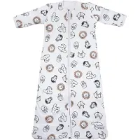 Meyco Baby Slaapzak Winter Animal - afritsbare mouwen - multicolour - 70cm - winterslaapzak