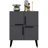 Hannah Home Console Cyril - 35x70x90 cm - MDF/antraciet