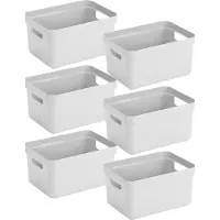 Sunware - Sigma home opbergbox 13L set van 6 - wit