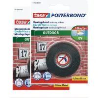 TESA 3x dubbelzijdig montagetape voor buiten rollen 1,5 meter - Montage tape - Dubbelzijdig tape