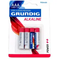 Grundig Alkaline Batterij AAA 4-pack