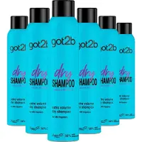 Got2b Fresh & Fabulous Droogshampoo - Volume - Frisheid - 48u Hold - Voordeelverpakking - 6x 200ml