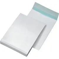 Elepa Verzendzakken golvend B4, draadverstevigd, wit/blauw