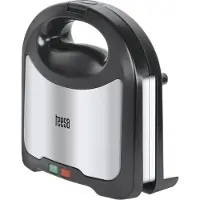 Teesa Tosti Apparaat 800 Watt Zwart Zilver zilver RVS Tosti-apparaat