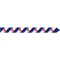 Talamex Frisian Pennant Rood,Wit,Blauw 400 cm