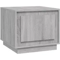 vidaXL Salontafel 51x50x44 cm bewerkt hout grijs sonoma eikenkleurig