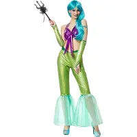 TecTake dressforfun - waanzinnige zeemeermin - S/M - Verkleedkleding carnaval - Halloween - Verkleden - Feestkleding - Carnavalskleding - Feest - Partykleding