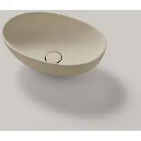 Resigres Lavabo 1341 waskom ovaal 50x35cm solid surface beige