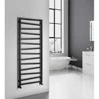 Sapho Zig badkamerradiator 60x157cm mat zwart