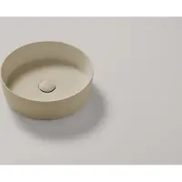 Resigres Lavabo 8003 waskom rond 40x10cm solid surface beige