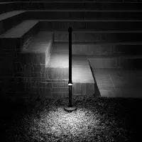 Flos Architectural LED tuinpadverlichting - tuinlamp Walkstick 2 Double, zwart, Aluminium, Design, LED buitenlamp