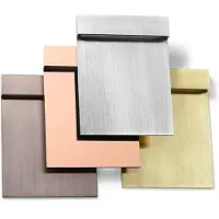 Flos Architectural FLOS Real Matte LED wand inbouwlamp IP65 goud Matter, messing / goud, Roestvrij staal, Modern, Wandlamp buiten