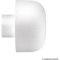 Flos Architectural LED-wandlamp buiten Bellhop, wit / opaal, Aluminium, Design, LED wandlamp buiten