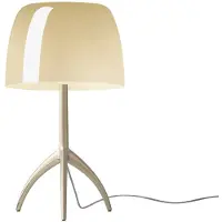 Foscarini Design tafellamp Lumiere grande, dimbaar, crème / amber, Woon-/ Eetkamer, Glas, Design, tafellamp
