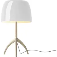Foscarini Design tafellamp Lumiere grande, dimbaar, wit / opaal, Woon-/ Eetkamer, Glas, Design, tafellamp
